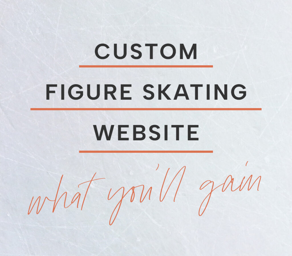 Custom figure skating website: what you'll gain